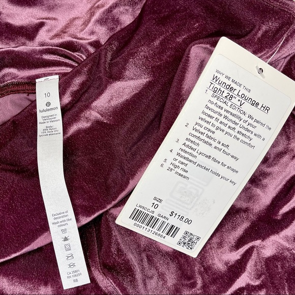 Lululemon Velvet Wunder Under High Rise Leggings - Picture 13 of 13